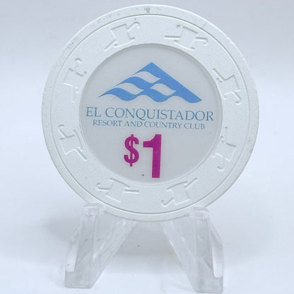 El Conquistador Fajardo Puerto Rico Series 4 $1 Casino Chip