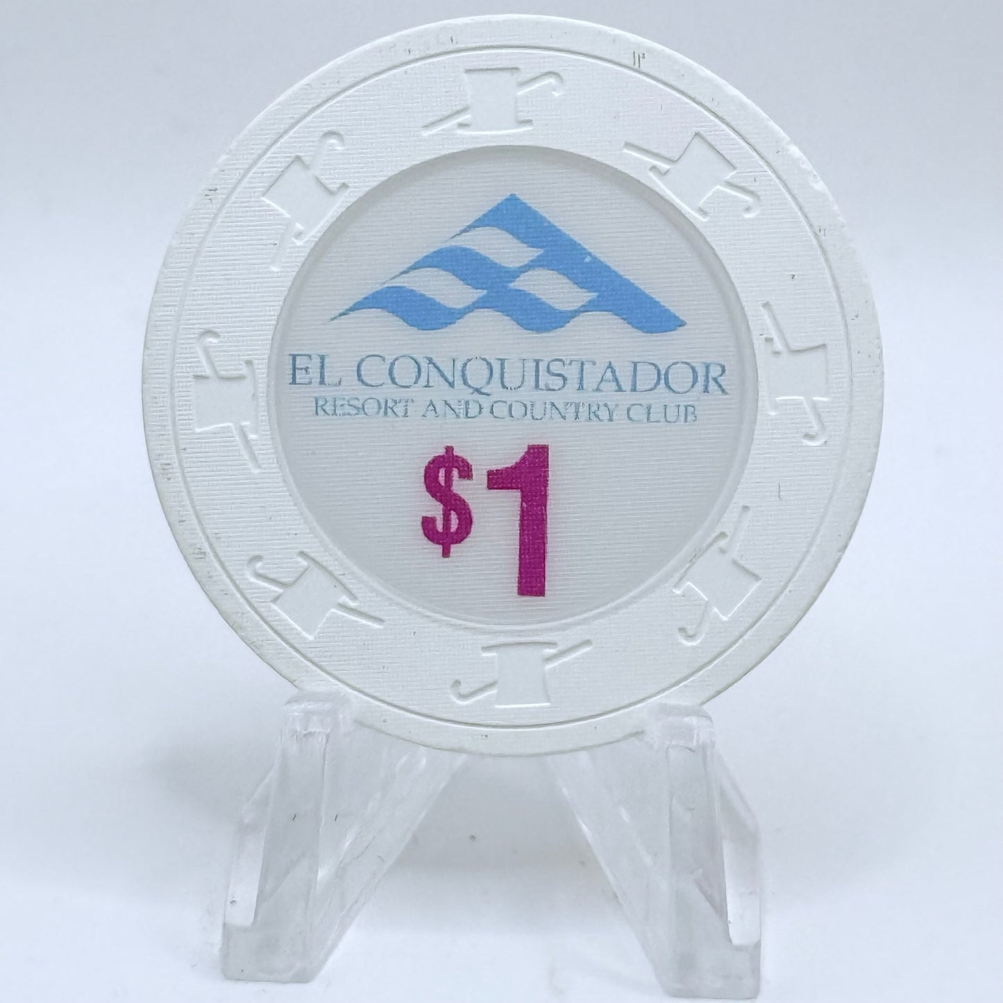 El Conquistador Fajardo Puerto Rico Series 4 $1 Casino Chip