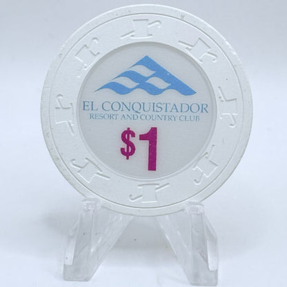 El Conquistador Fajardo Puerto Rico Series 4 $1 Casino Chip