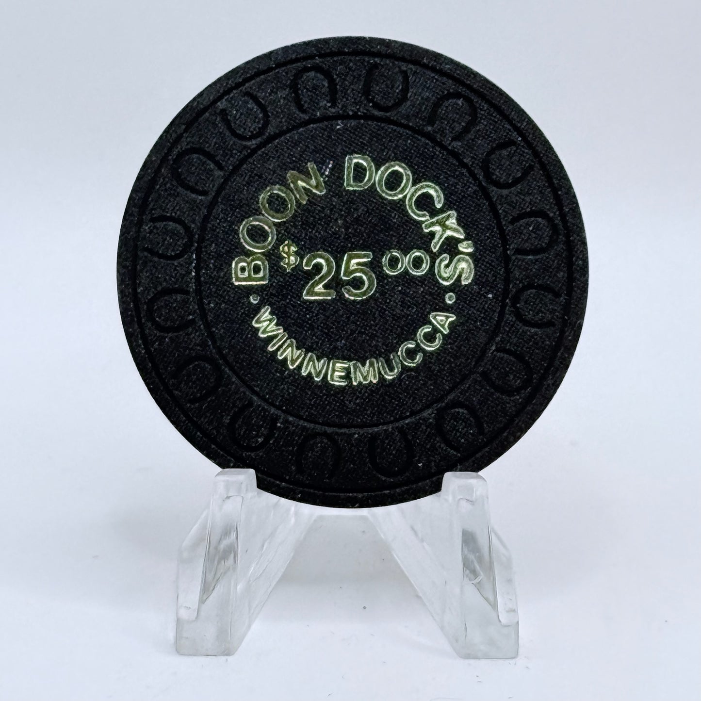 Boon Dock's Casino Winnemucca Nevada 1981 $25 Chip V3744