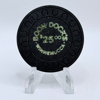 Boon Dock's Casino Winnemucca Nevada 1981 $25 Chip V3744