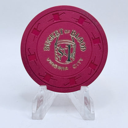 Bucket of Blood Casino Virginia City Nevada 1962 $1 Casino Chip N4970