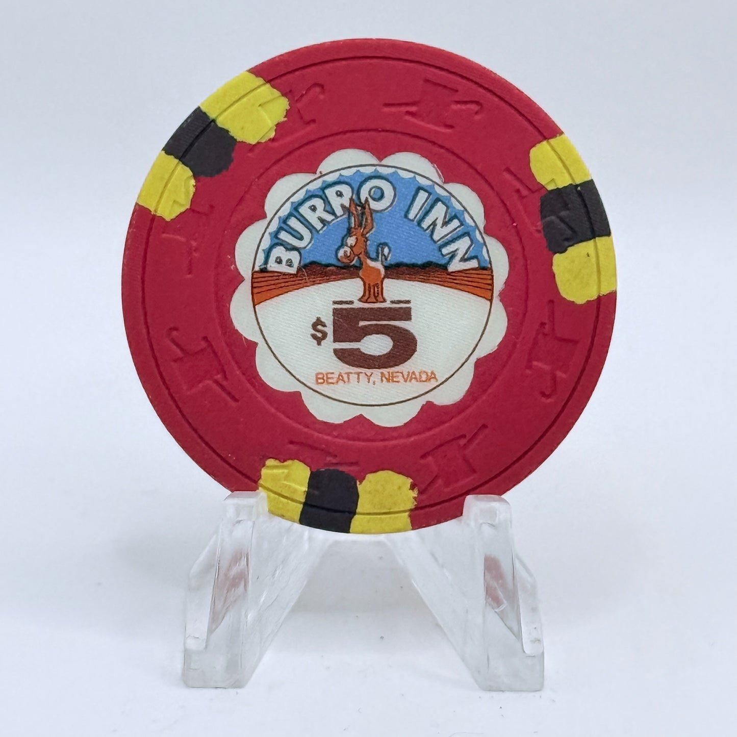 Burro Inn Beatty Nevada 1982 $5 Casino Chip N3183