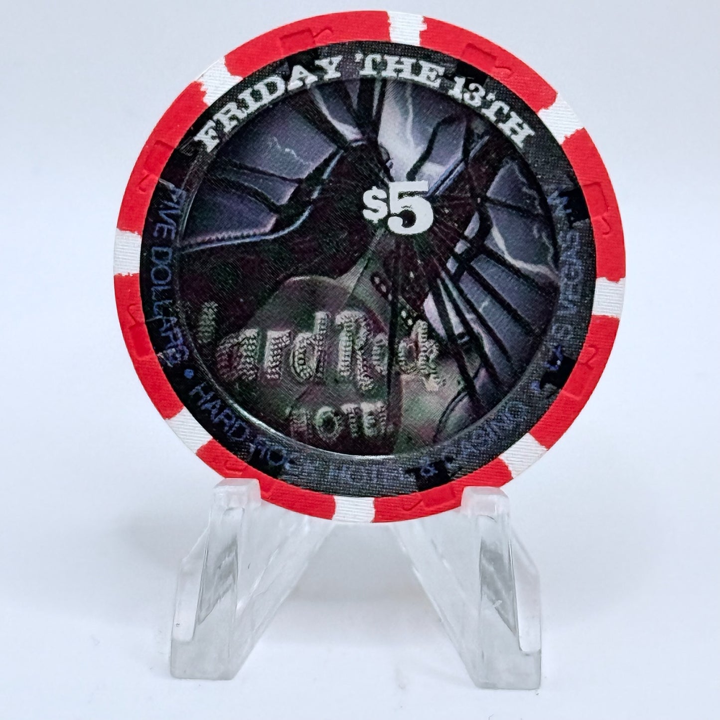 Hard Rock - Las Vegas Nevada 2009 'Friday The 13th' LE $5 Casino Chip E7449