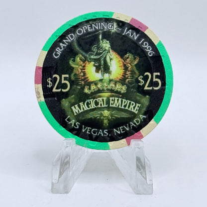 Caesars Palace Casino Las Vegas Nevada 1996 "Magical Empire Grand Opening" $25 Chip N8040
