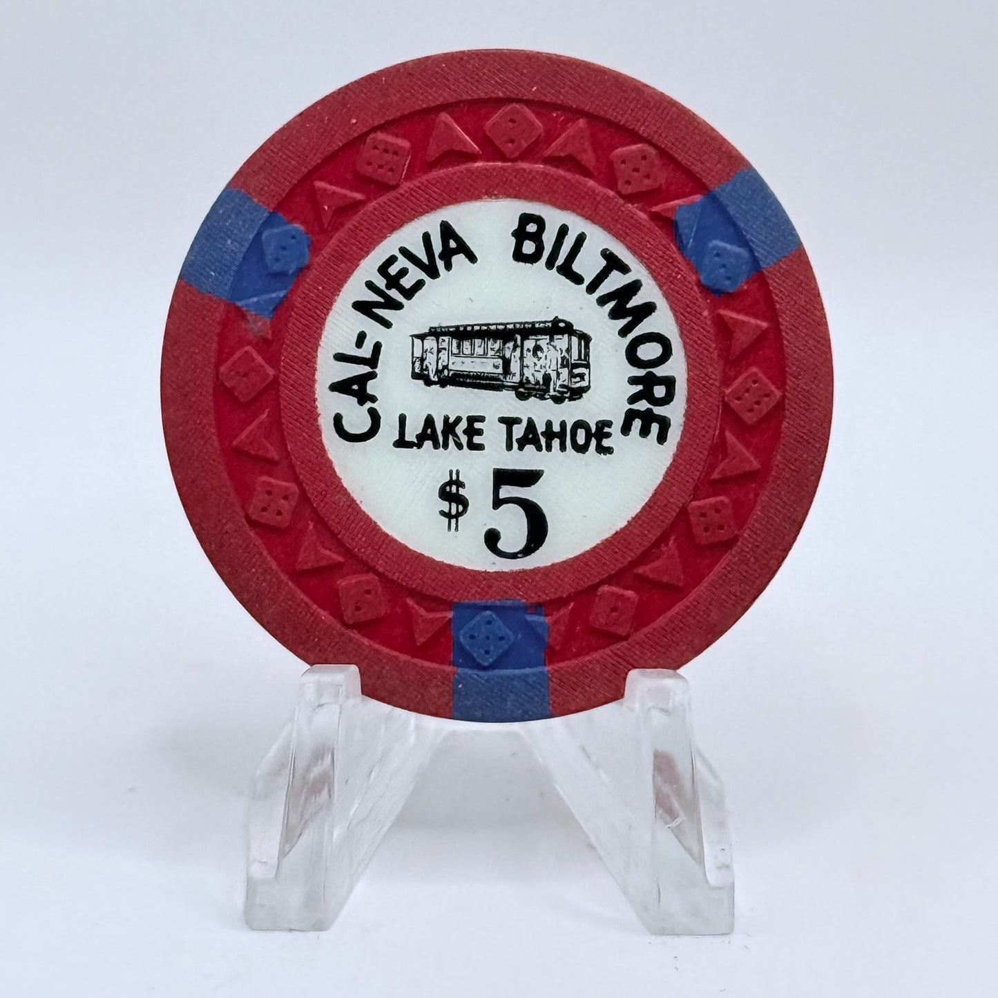 Cal-Neva Biltmore Casino Lake Tahoe Nevada 1953 $5 Casino Chip N7431