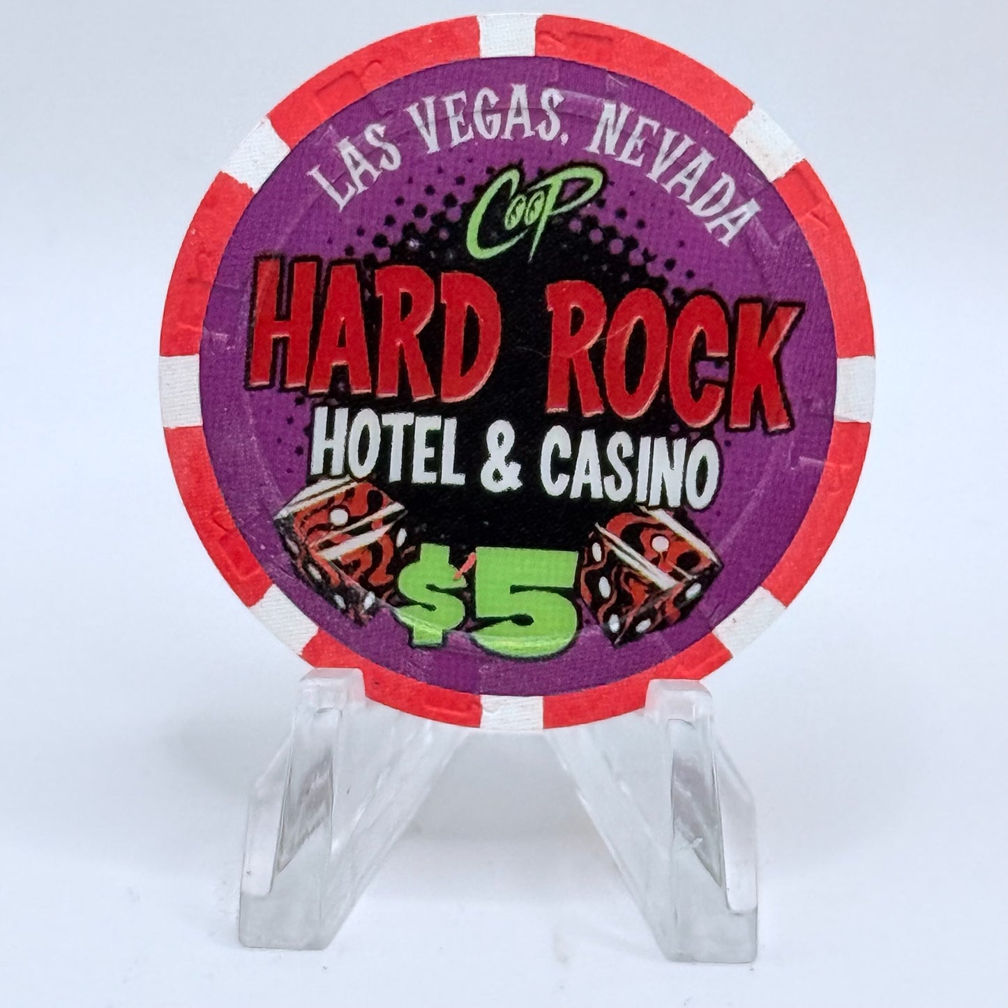 Hard Rock - Las Vegas Nevada 2005 LE $5 Casino Chip E4218