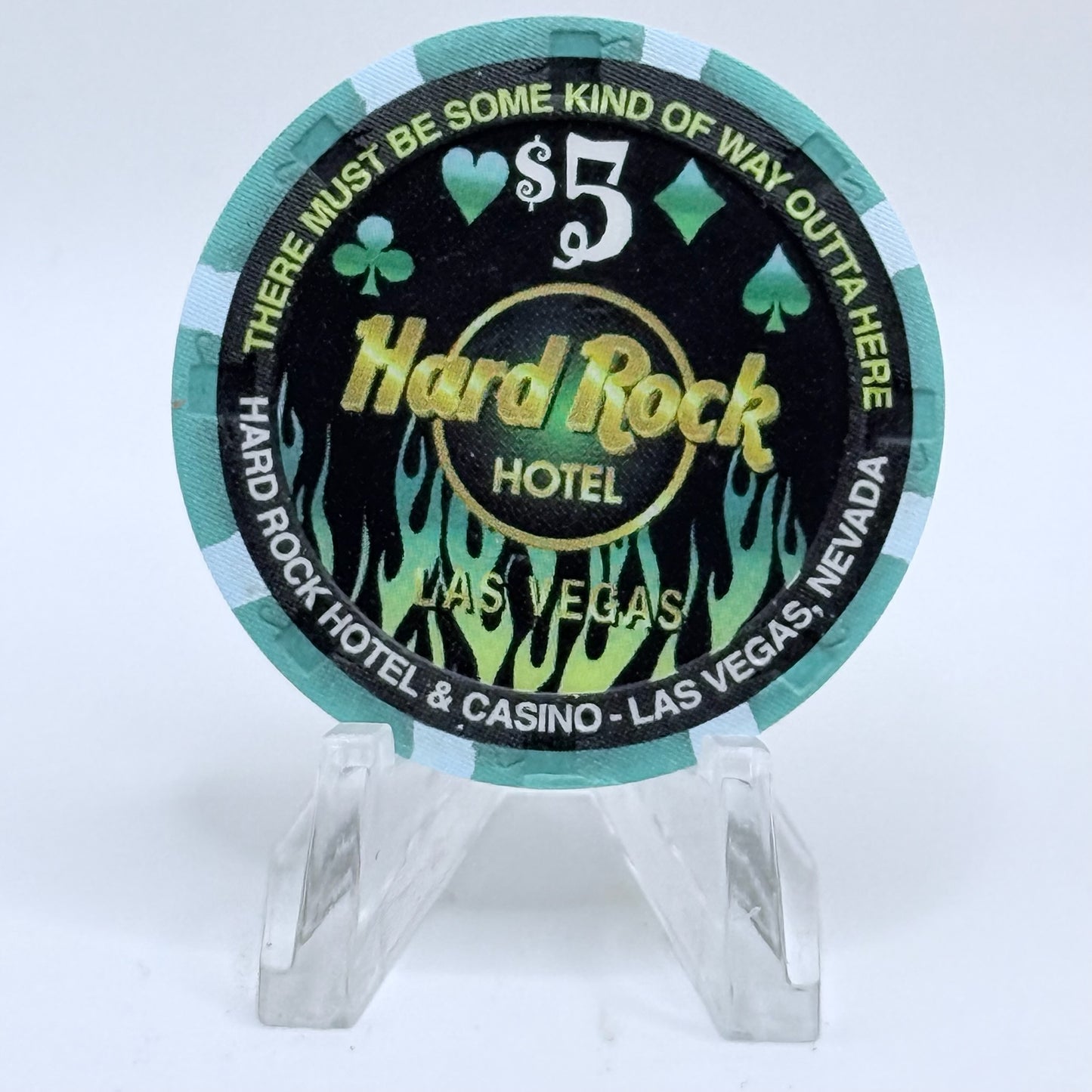 Hard Rock - Las Vegas Nevada 2001 'April Fools Day' LE $5 Casino Chip V7747