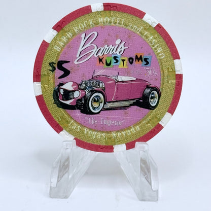 Hard Rock - Las Vegas Nevada 1997 'The Emperor - Kings of Kustom' Series 1 LE $5 Casino Chip N9846