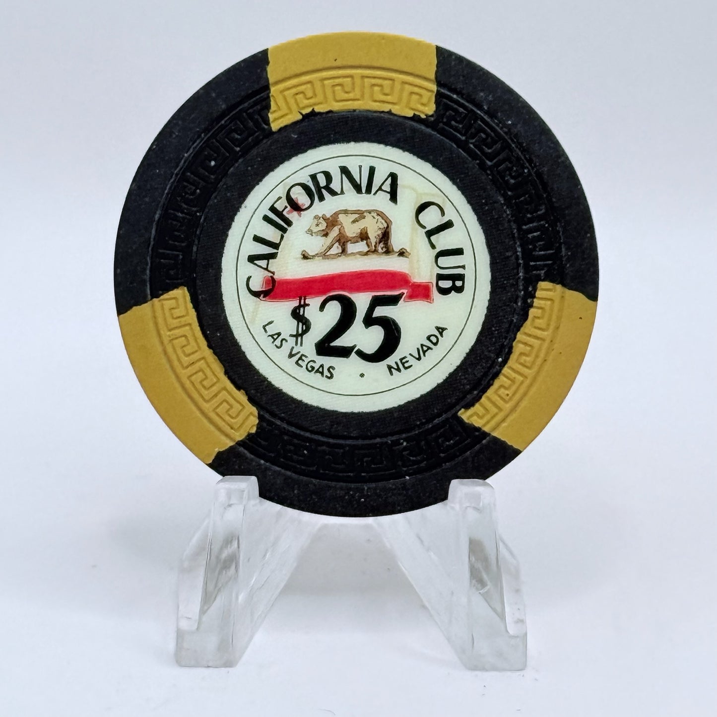 California Club Casino Las Vegas Nevada 1950's $25 Casino Chip N1395