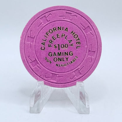 California Hotel Casino Las Vegas Nevada 1980's $1 NCV Chip V2240