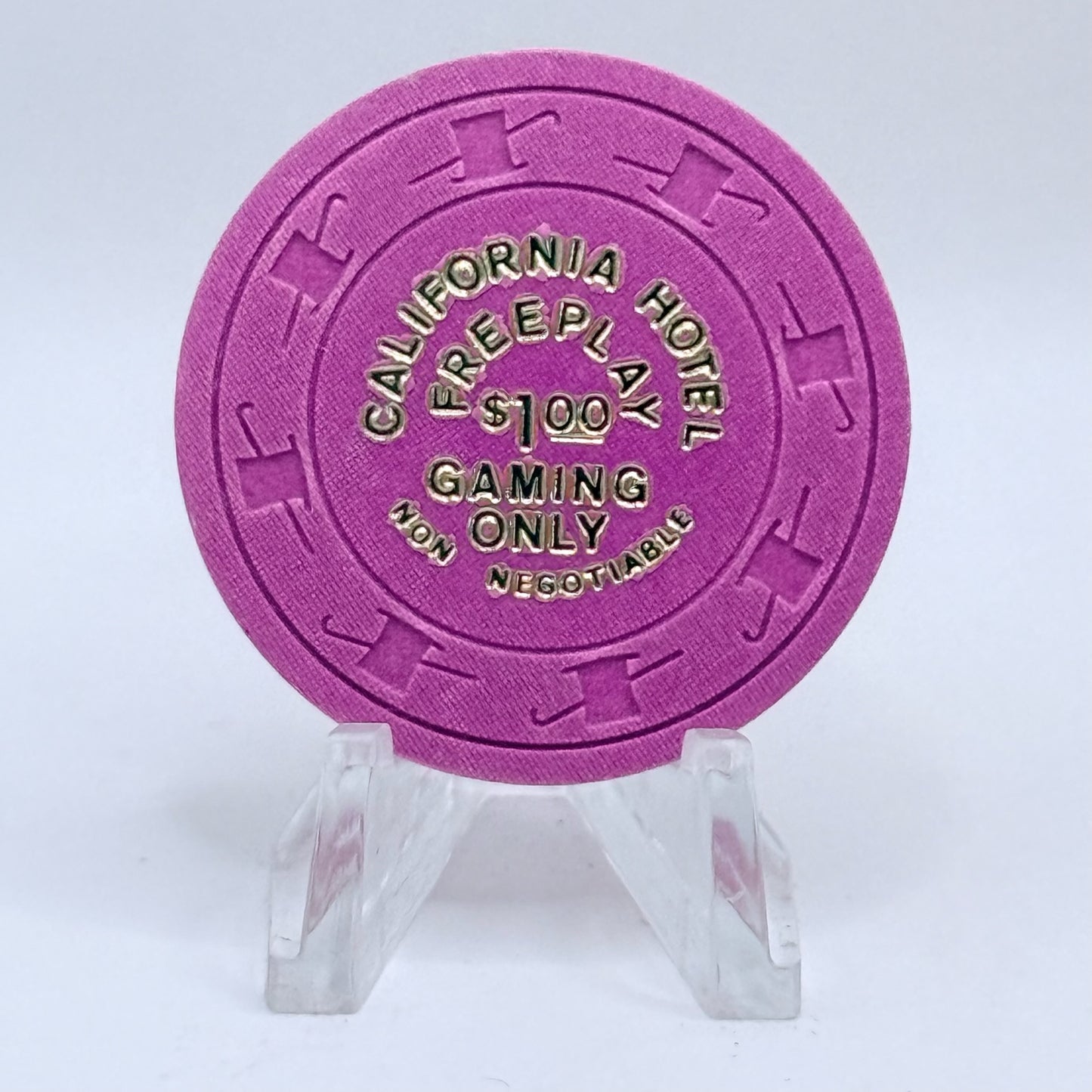 California Hotel Casino Las Vegas Nevada 1980's $1 NCV Chip V2240