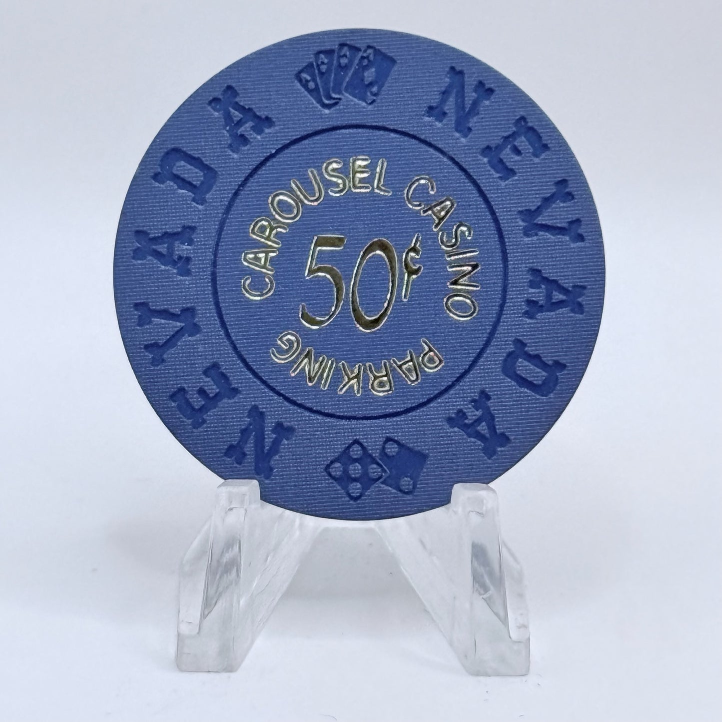 Carousel Casino Las Vegas Nevada 1970 $.50 "Parking" Casino Chip N1425