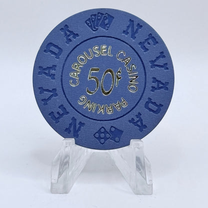 Carousel Casino Las Vegas Nevada 1970 $.50 "Parking" Casino Chip N1425