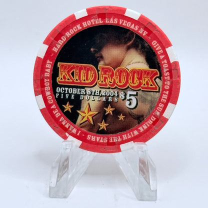 Hard Rock - Las Vegas Nevada 2004 'Kid Rock' LE $5 Casino Chip E3993