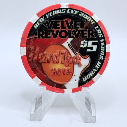 Hard Rock - Las Vegas Nevada 2004 'Velvet Revolver (New Years Eve)' LE $5 Casino Chip E4171