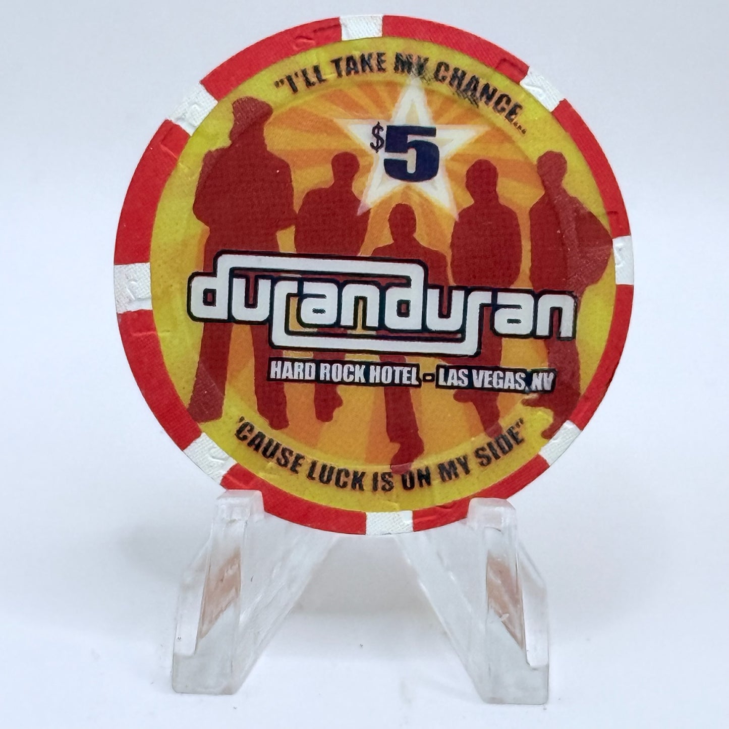Hard Rock - Las Vegas Nevada 2003 'Duran Duran' LE $5 Casino Chip E0760