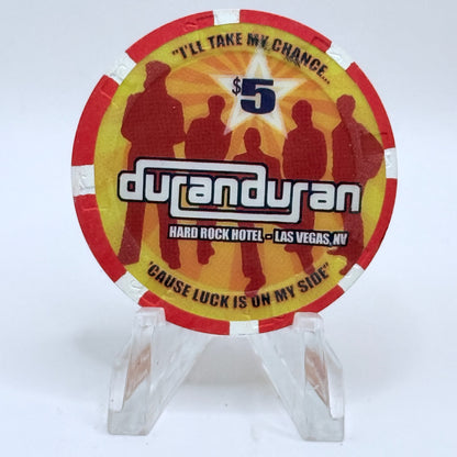 Hard Rock - Las Vegas Nevada 2003 'Duran Duran' LE $5 Casino Chip E0760