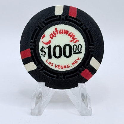 Castaways Casino Las Vegas Nevada 1963 $100 Casino Chip N1438