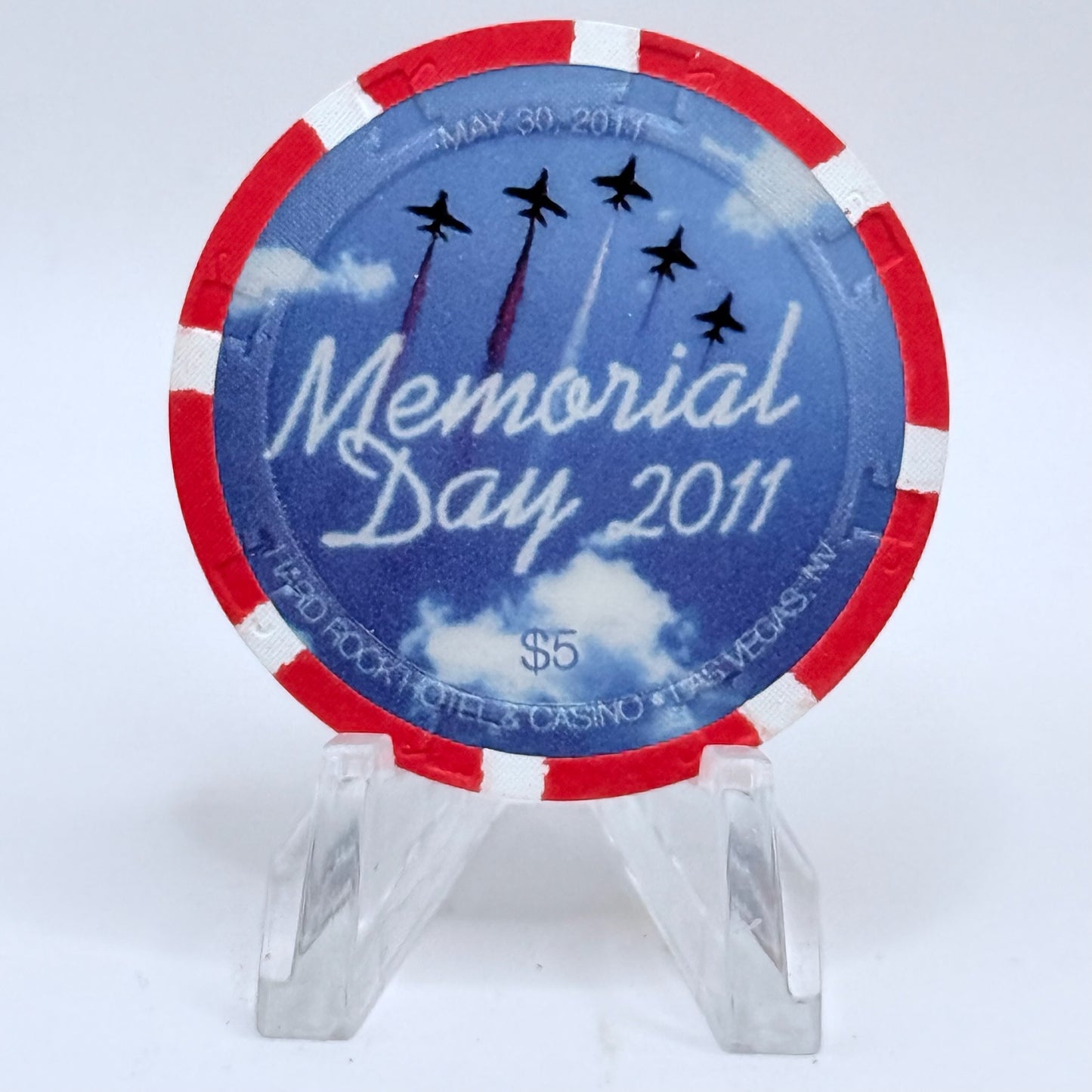 Hard Rock - Las Vegas Nevada 2011 'Memorial Day' LE $5 Casino Chip D0141