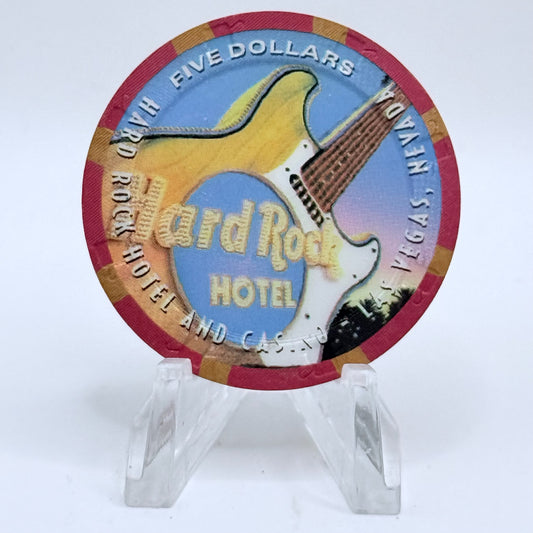 Hard Rock Hotel Casino Las Vegas Nevada 1998 $5 Casino Chip V2674
