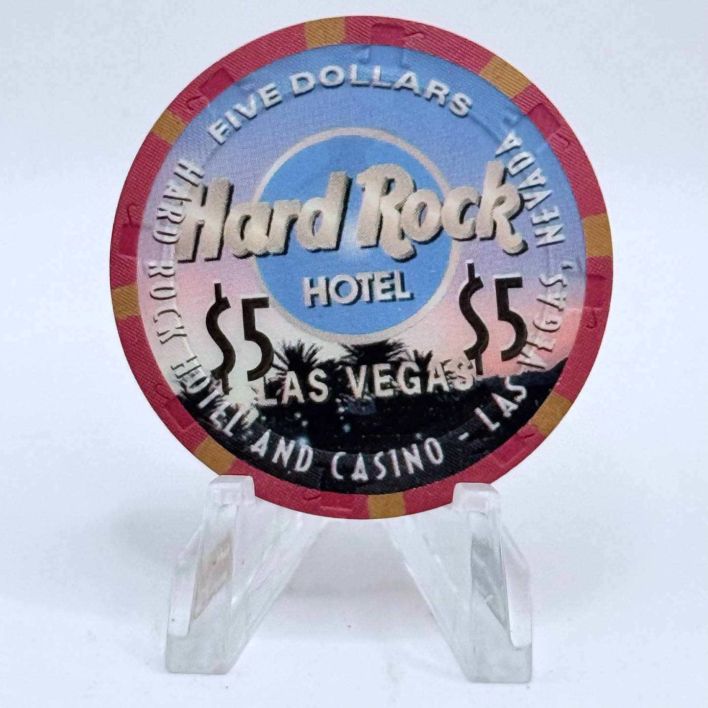 Hard Rock Hotel Casino Las Vegas Nevada 1998 $5 Casino Chip V2674