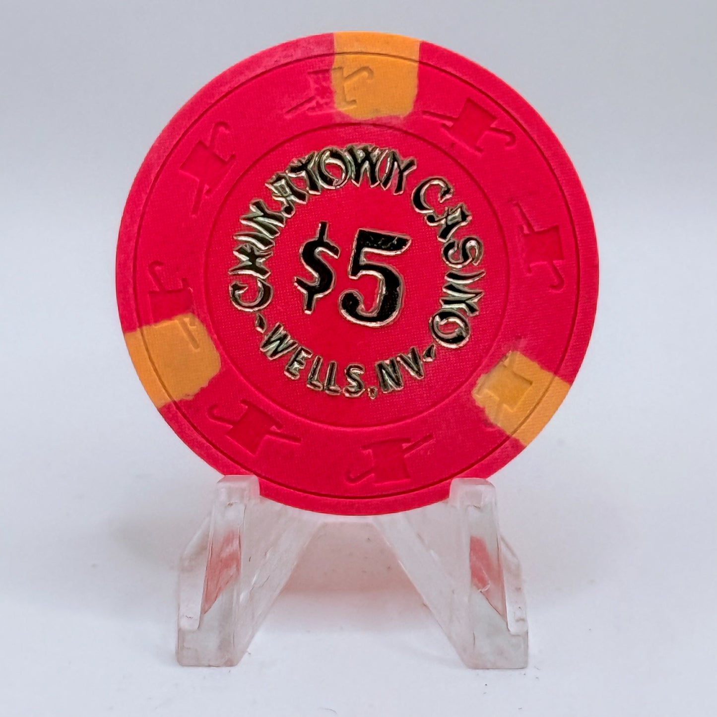 Chinatown Casino Wells Nevada 1984 $5 Casino Chip N1990