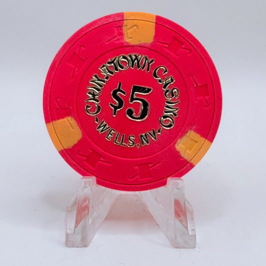 Chinatown Casino Wells Nevada 1984 $5 Casino Chip N1990