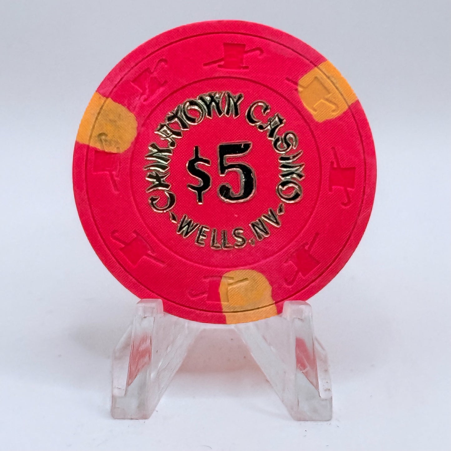 Chinatown Casino Wells Nevada 1984 $5 Casino Chip N1990