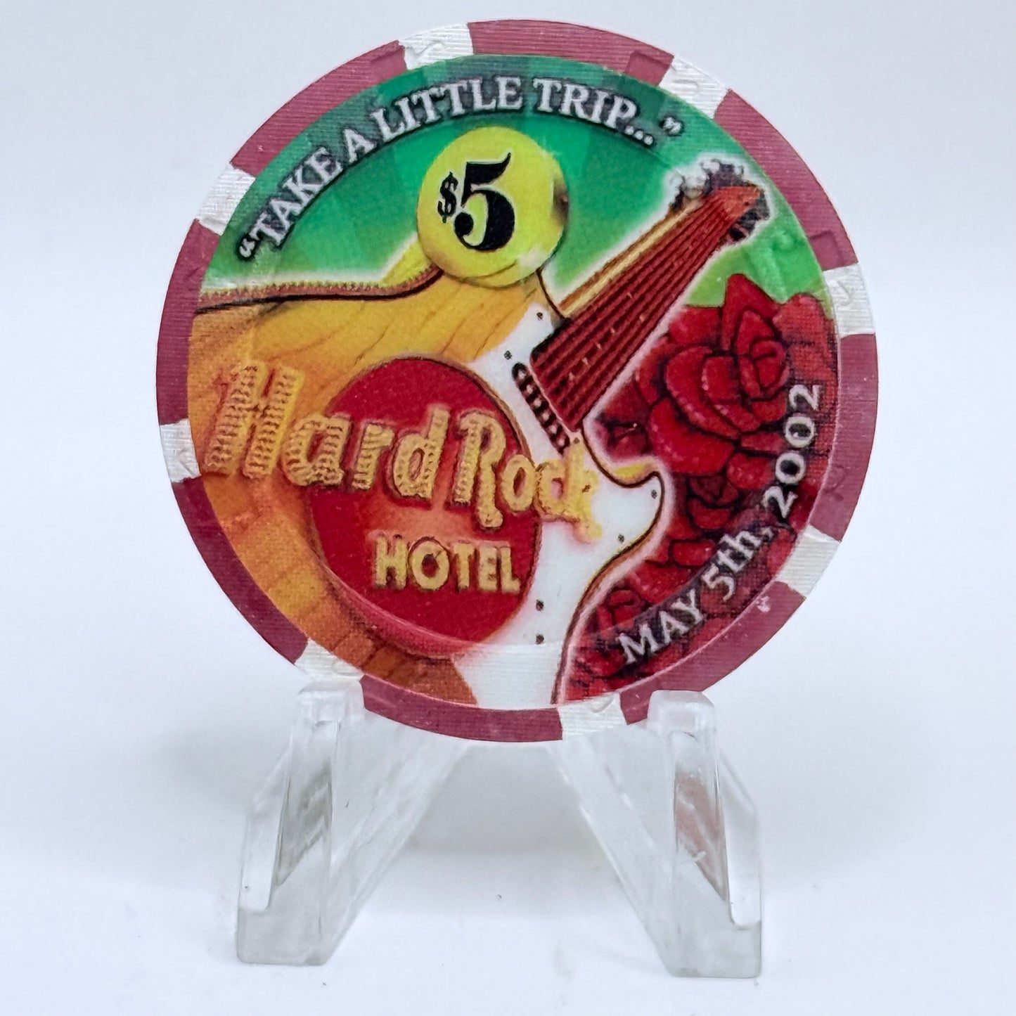 Hard Rock - Las Vegas Nevada 2002 'Cinco De Mayo' LE $5 Casino Chip V8679