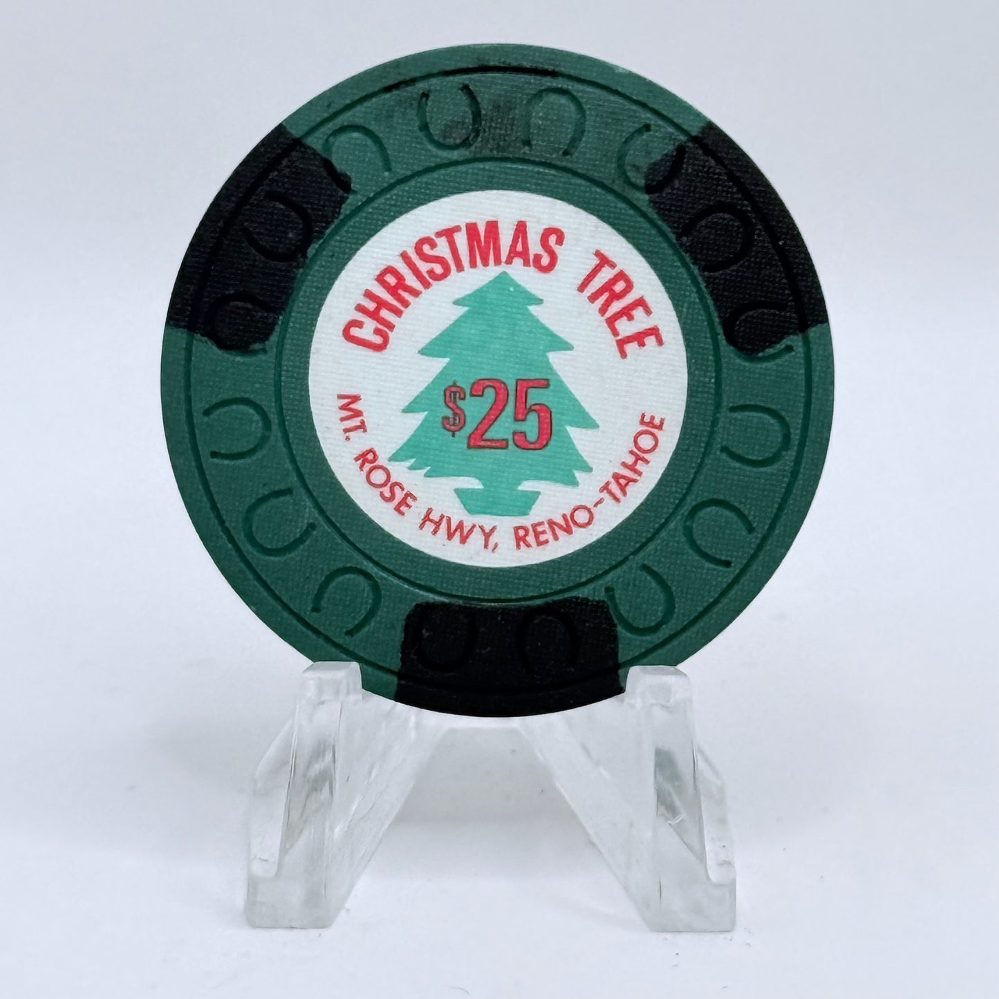 Christmas Tree Casino Reno Nevada 1976 $25 Casino Chip N4361
