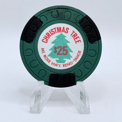 Christmas Tree Casino Reno Nevada 1976 $25 Casino Chip N4361