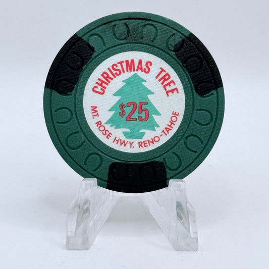 Christmas Tree Casino Reno Nevada 1976 $25 Casino Chip N4361
