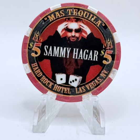 Hard Rock - Las Vegas Nevada 2002 'Sammy Hagar' LE $5 Casino Chip V8687