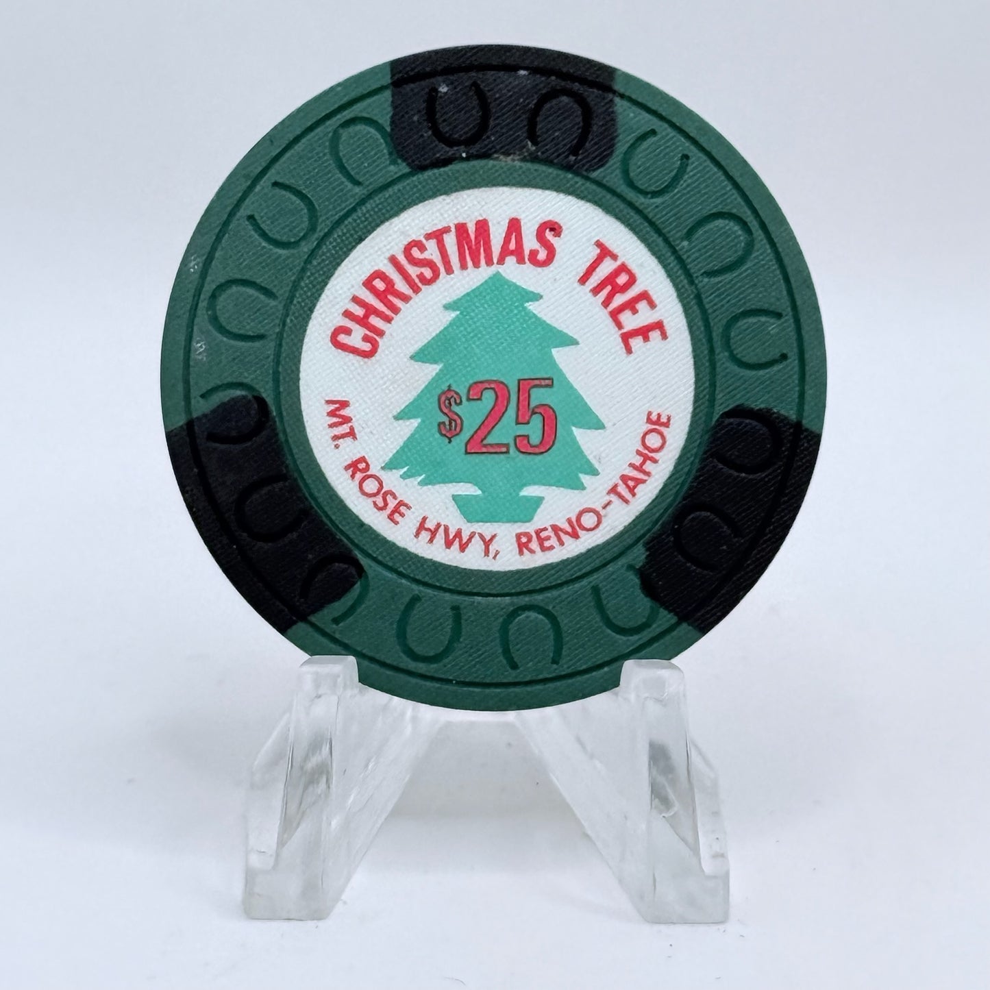 Christmas Tree Casino Reno Nevada 1976 $25 Casino Chip N4361