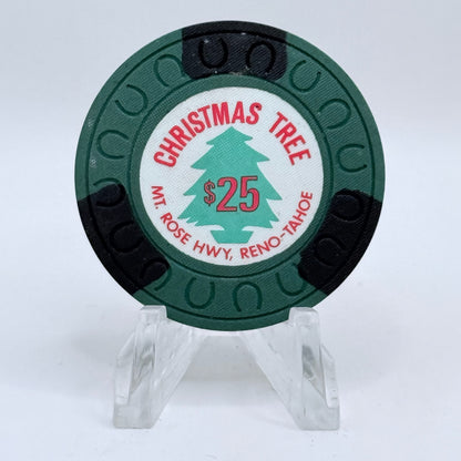 Christmas Tree Casino Reno Nevada 1976 $25 Casino Chip N4361