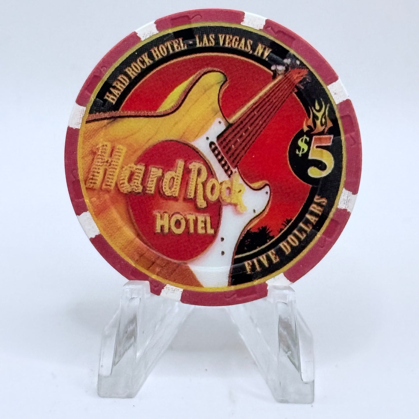 Hard Rock - Las Vegas Nevada 2002 'Sammy Hagar' LE $5 Casino Chip V8687