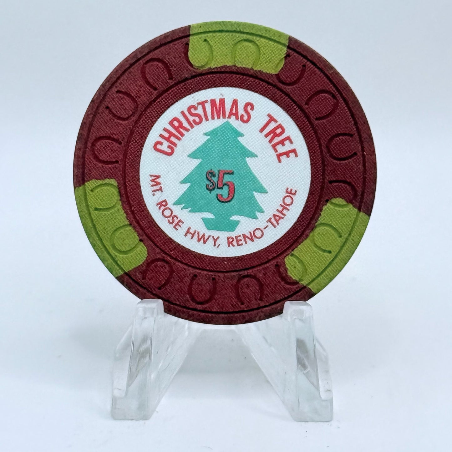 Christmas Tree Casino Reno Nevada 1976 $5 Casino Chip N5015