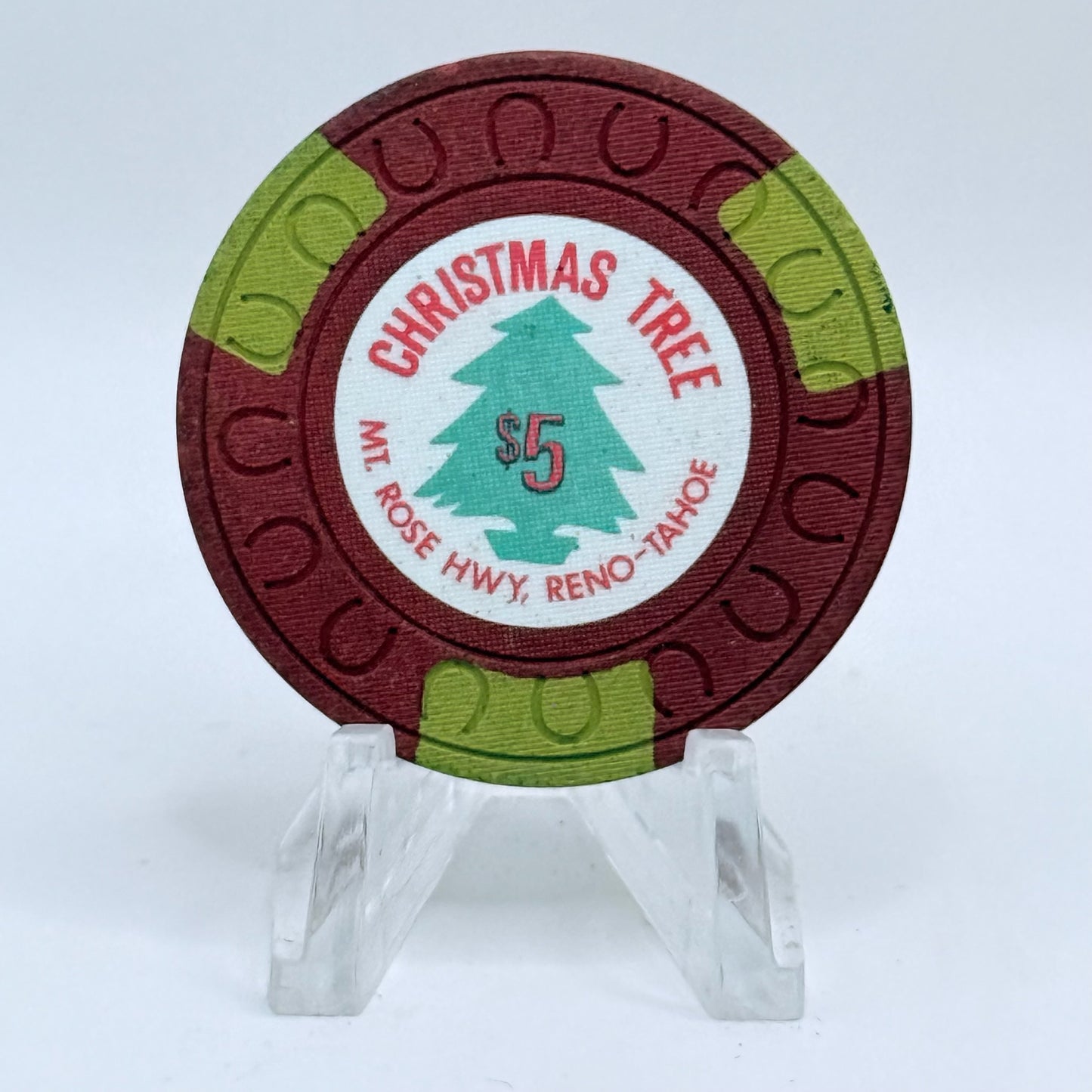 Christmas Tree Casino Reno Nevada 1976 $5 Casino Chip N5015