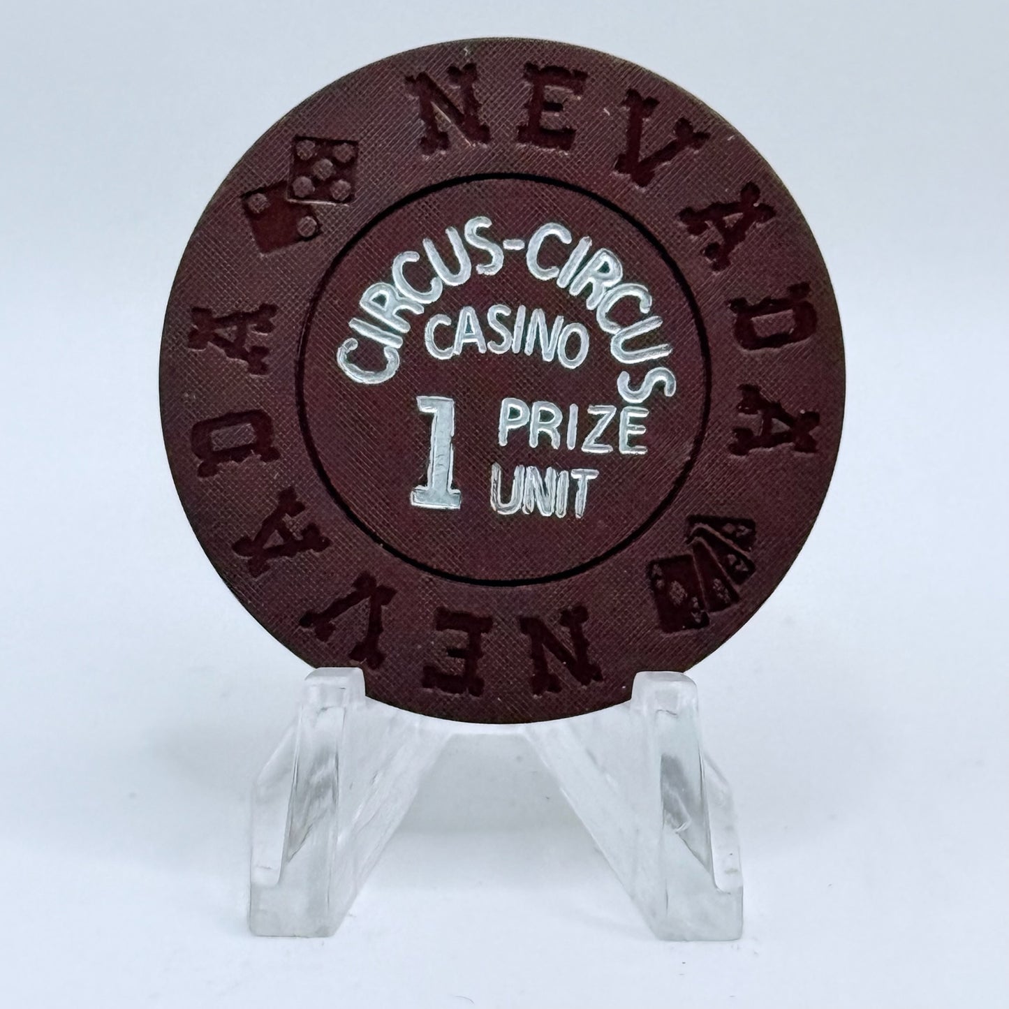 Circus Circus Casino Las Vegas Nevada 1968 "1 Prize Unit" Chip E7037