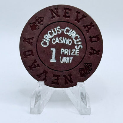 Circus Circus Casino Las Vegas Nevada 1968 "1 Prize Unit" Chip E7037