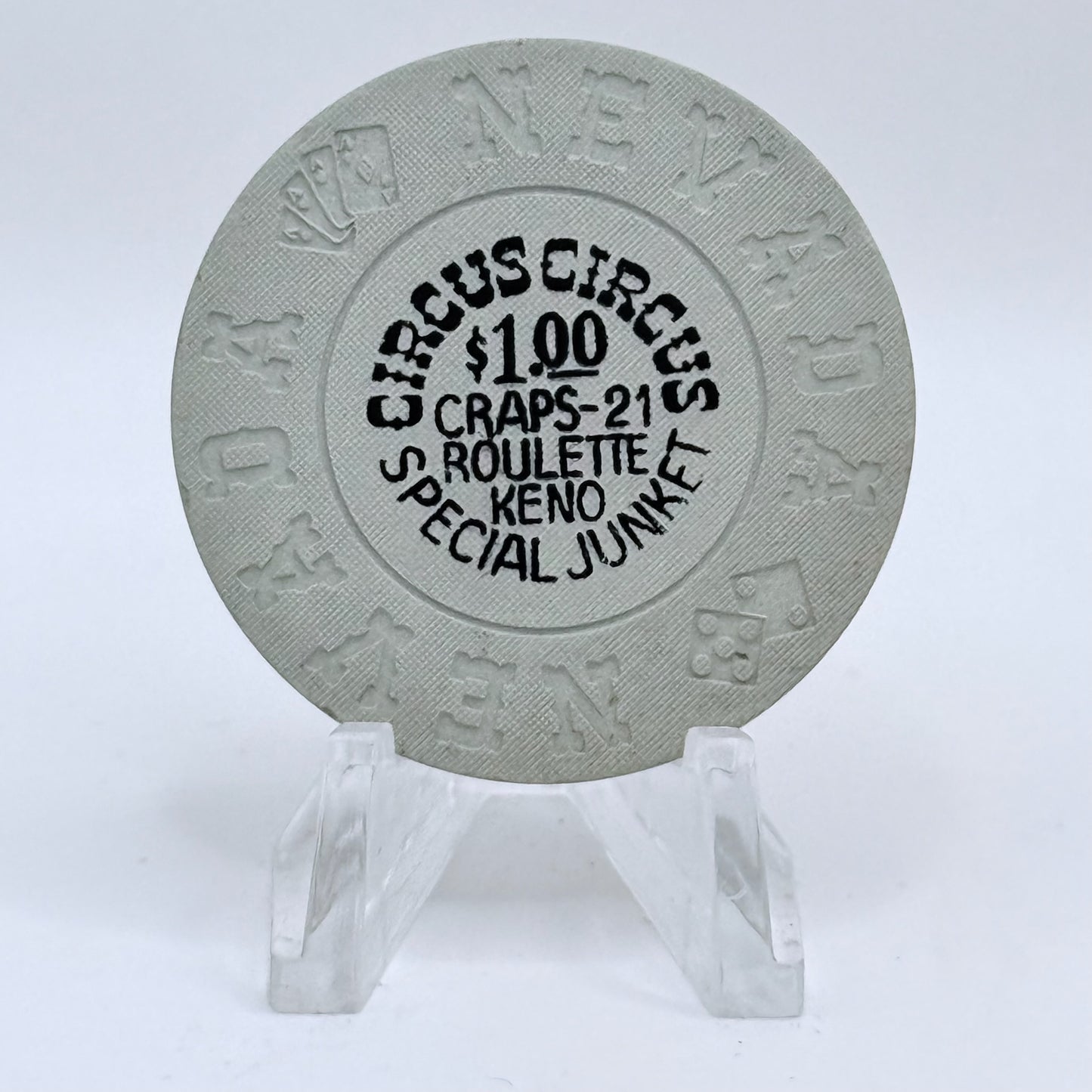 Circus Circus Casino Las Vegas Nevada 1970's $1 "Special Junket" Chip V3868