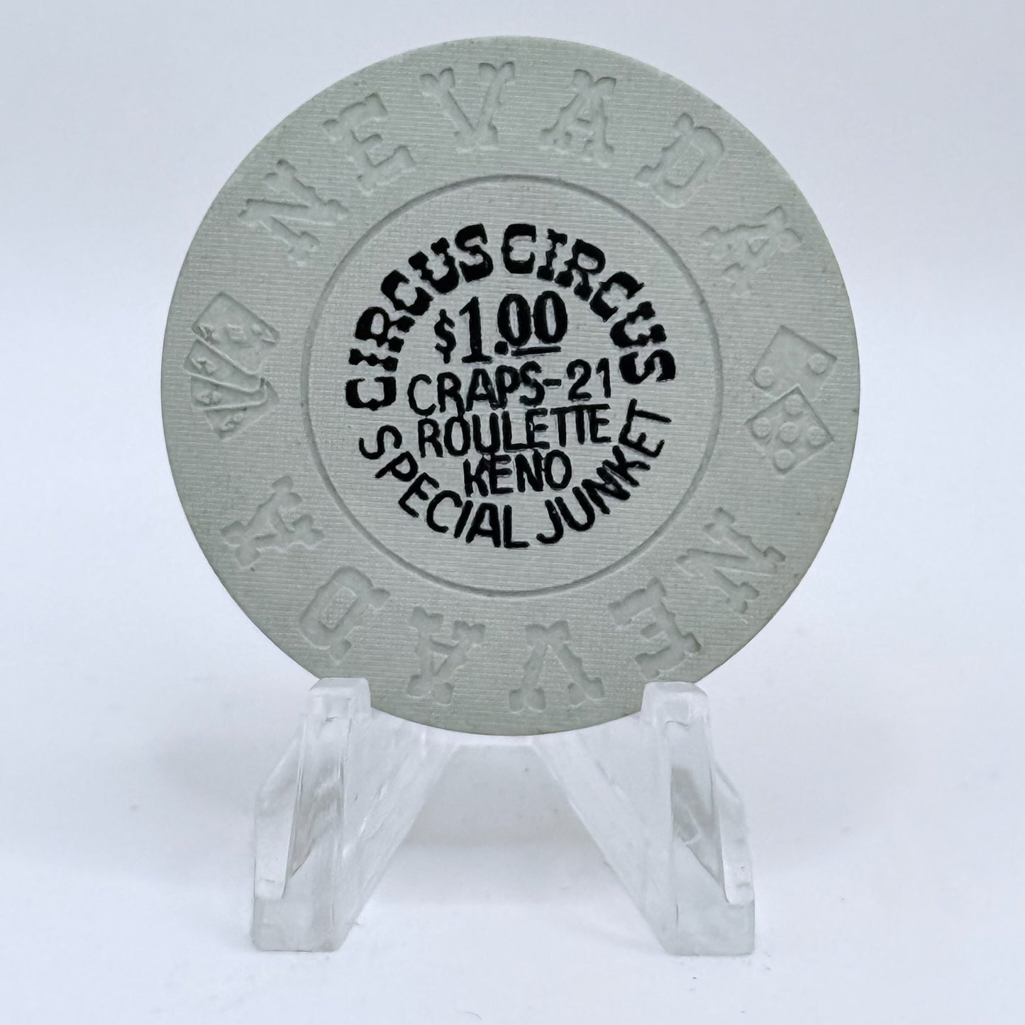 Circus Circus Casino Las Vegas Nevada 1970's $1 "Special Junket" Chip V3868