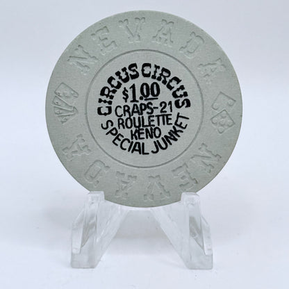Circus Circus Casino Las Vegas Nevada 1970's $1 "Special Junket" Chip V3868