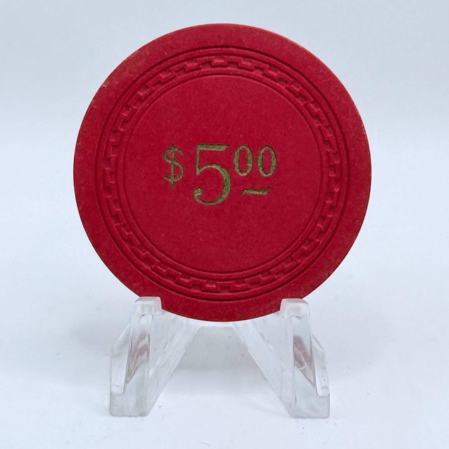 Circus Room Casino Lake Tahoe Nevada 1952 $5 Chip N3194