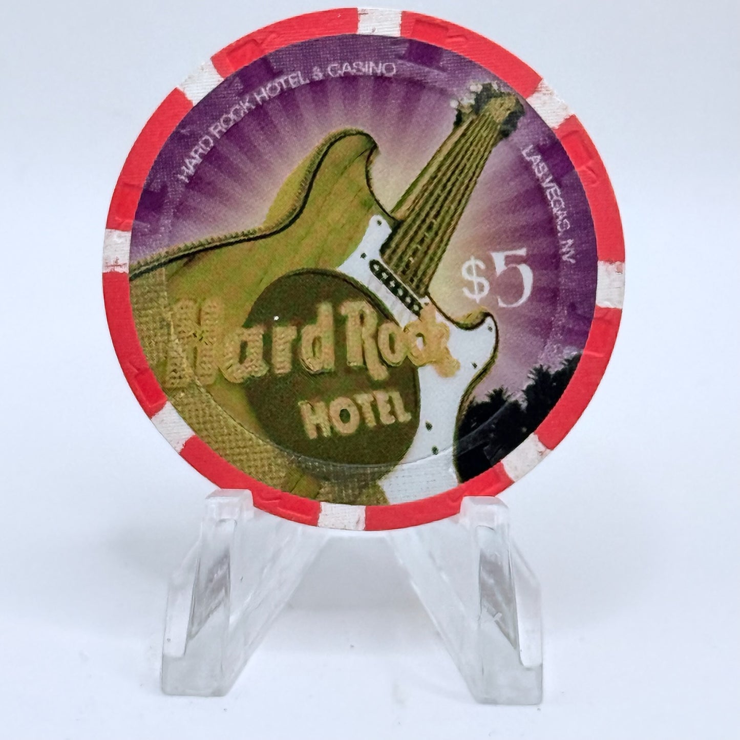 Hard Rock - Las Vegas Nevada 2008 'April Fools Day' LE $5 Casino Chip E7440