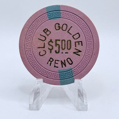 Golden (Club) Reno Nevada 1948 $5 Casino Chip V4333