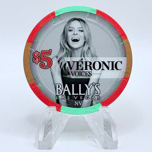 Bally's Las Vegas Nevada 2013 'Veronic Voices' LE $5 Casino Chip D1312