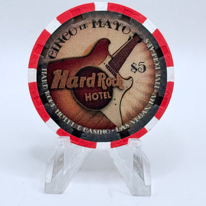 Hard Rock - Las Vegas Nevada 2011 'Cinco De Mayo' LE $5 Casino Chip D0129