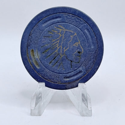 Colony Club Reno Nevada 1949 Blue Roulette Casino Chip E9163.bl